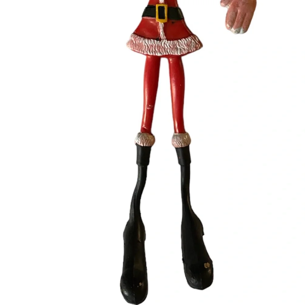 Bendy Santa Bendable Vintage 70’s Fun World Red Christmas Decoration Hong Kong